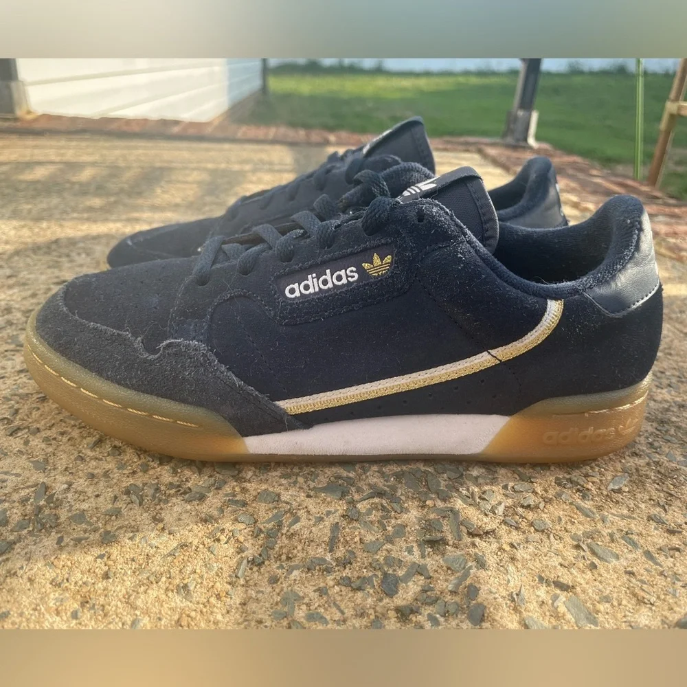 Women’s Adidas Navy Blue Continental 80 Suede Sneakers - Picture 7 of 10
